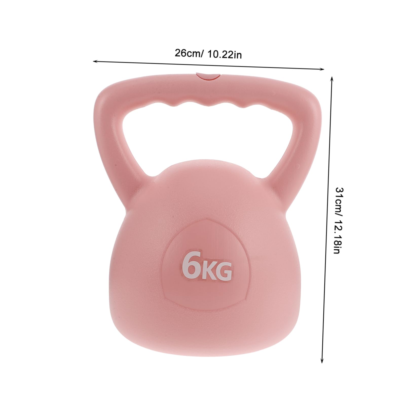 Toddmomy Fitness Kettlebell Small Weights for Women 8lb Vinyl Home Gym Adjustable Kettlebells Glute Leg Core Exercises