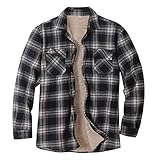  Minetom Chemises Homme en Flanelle Chemises À Carreaux Manches Longues Chemise Chaude De Bucheron Bouton Chemise Sherp Veste A Marin M