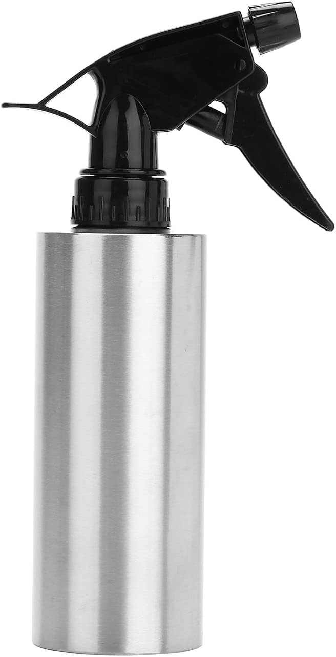 HOMEAN Metal Spray Bottle, Plant Mister Spray Bottle 16oz Stainless Steel Reusable Misting Watering Can Indoor Outdoor Gardening, Mist Empty Sprayer for Cleaning Solutions Disinfection (Cylinder)