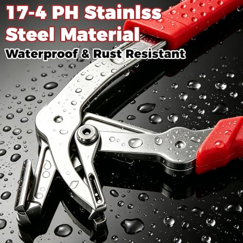 Image of Car Clip Pliers, Professional Panel Clip Removal Tool, Clip Removal Pliers for Automotive Push Pin & Door Trim, Door Panels Disassembly Without Damage