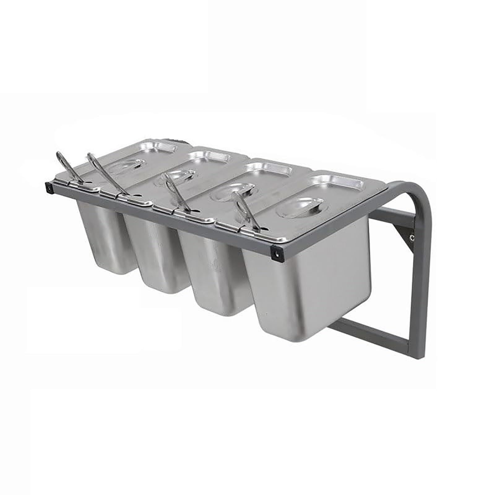 DFGHNBVC Stainless Steel Spice Rack Station For Kitchen Spacesaving Condiment Orga For Home Restaurant Ideal For Sauces Pizza Toppings Fruits,C-50Cm/19.6In
