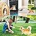 Hundedecke für Unterwegs, Faltbare Wasserdichte Haustier Decke Camping Decke Hund Katze Mat Wärmende Decke, Hundebett Hundematte für Outdoor Innen Große Reisedecke für Haustier, 100 x 70 cm (Schwarz)