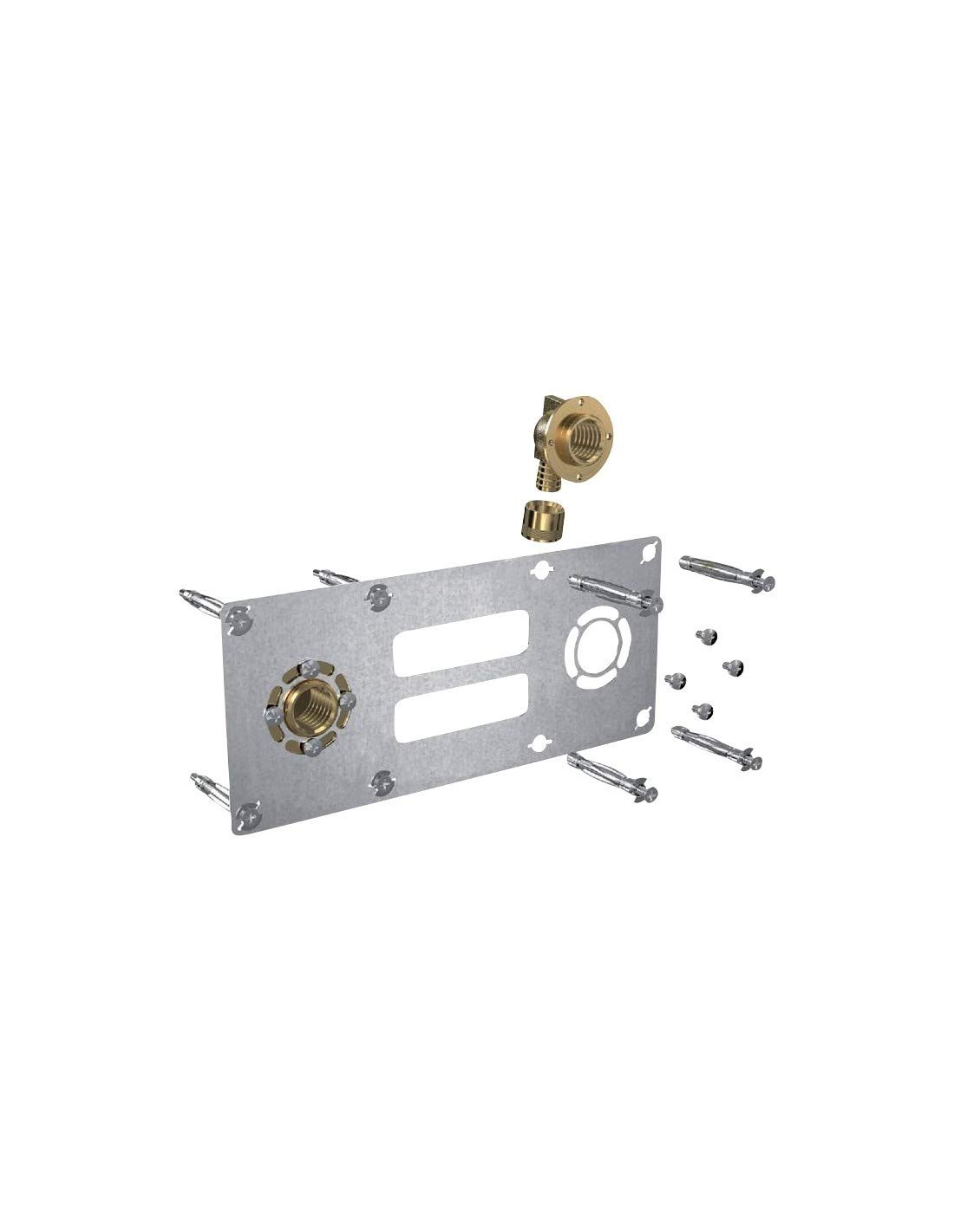 Placa de fijación para empalme de deslizamiento, distancia entre orificios 150 para tubo de ROBIFIX diámetro 16, Ref. 008824