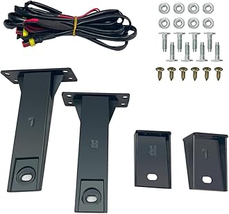 Front Grille Compatible with 2013-2018 Dodge Ram 1500, 2019-2023 Ram 1500 Classic, Matte Black Bumper Grill w/Off-Road Lights