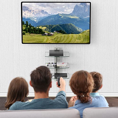 image for WALI Floating Entertainment Center Shelves, Holds Up to 17.6lbs, TV Sh