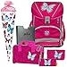 Produktbild Mariposa - Schmetterling - Butterfly - DerDieDas ErgoFlex Superlight Schulranzen-Set 6tlg. - SCHULTÜTE GRATIS DAZU