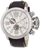 Braun Lederband mit Faltschließe/ Armbandabmessungen: Länge: 20.0 cm, Breite: 22 mm