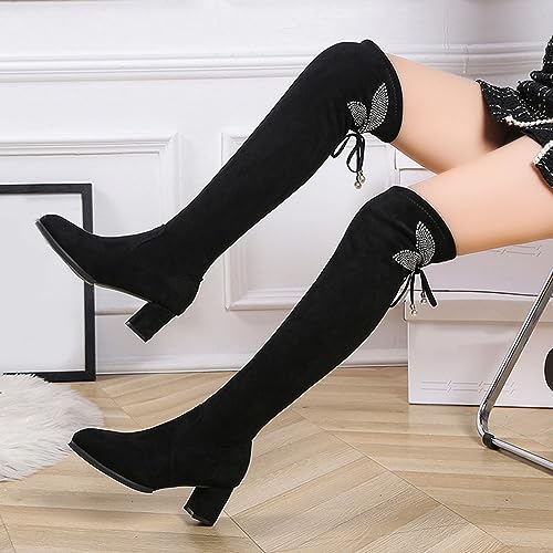Botas largas de caña elástica ideales para tus looks de noche 2