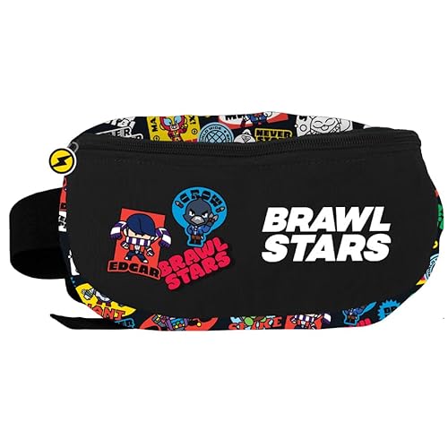 GOLDKIDS Gürteltasche Kinder Bauchtasche Tasche Taillentasche für Mädchen Jungen Hüfttasche mit verstellbarem Gürtel für Urlaub Schule Outdoor Party Brawl Stars inkl. leuchtender Anhänger Cover