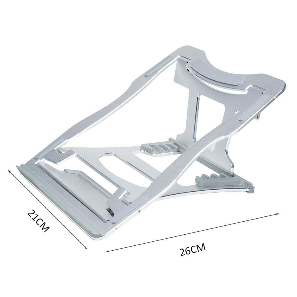 Base Ordenador portatil Ventilador Laptop Base portatil Portátil para Juegos, refrigeración, aleación de Aluminio, Soporte Ajustable, portátil Plegable