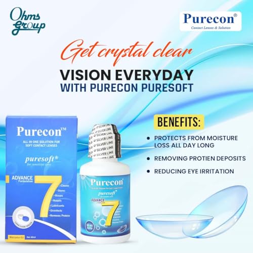 Purecon Puresoft Multi Purpose contact lense solution Combo, Ideal For Soft Contact Lenses (500 ml) - Image 3