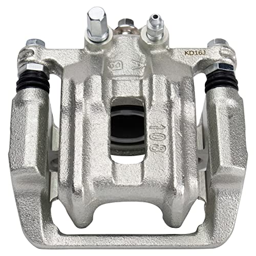 Image of TRQ Rear Brake Pad & Rotor Kit Ceramic Premium G-Coated Compatible with 2007-2012 Acura RDX