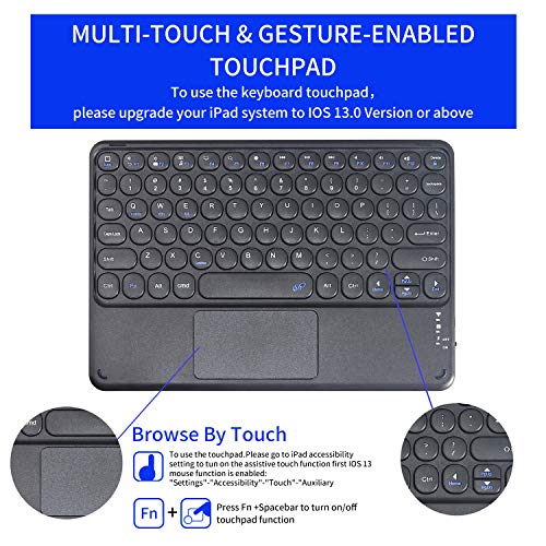 YMXuan Case with Keyboard for iPad (A16) 11th Generation 11-Inch (2025) / iPad 10th Gen 10.9" (2022) - Image 3