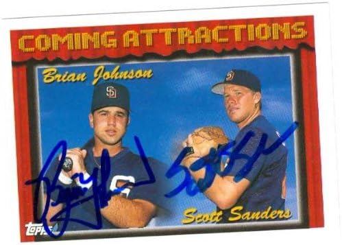 Brian Johnson & Scott Sanders autographed Baseball Card (San Diego Padres) 1994 Topps #789