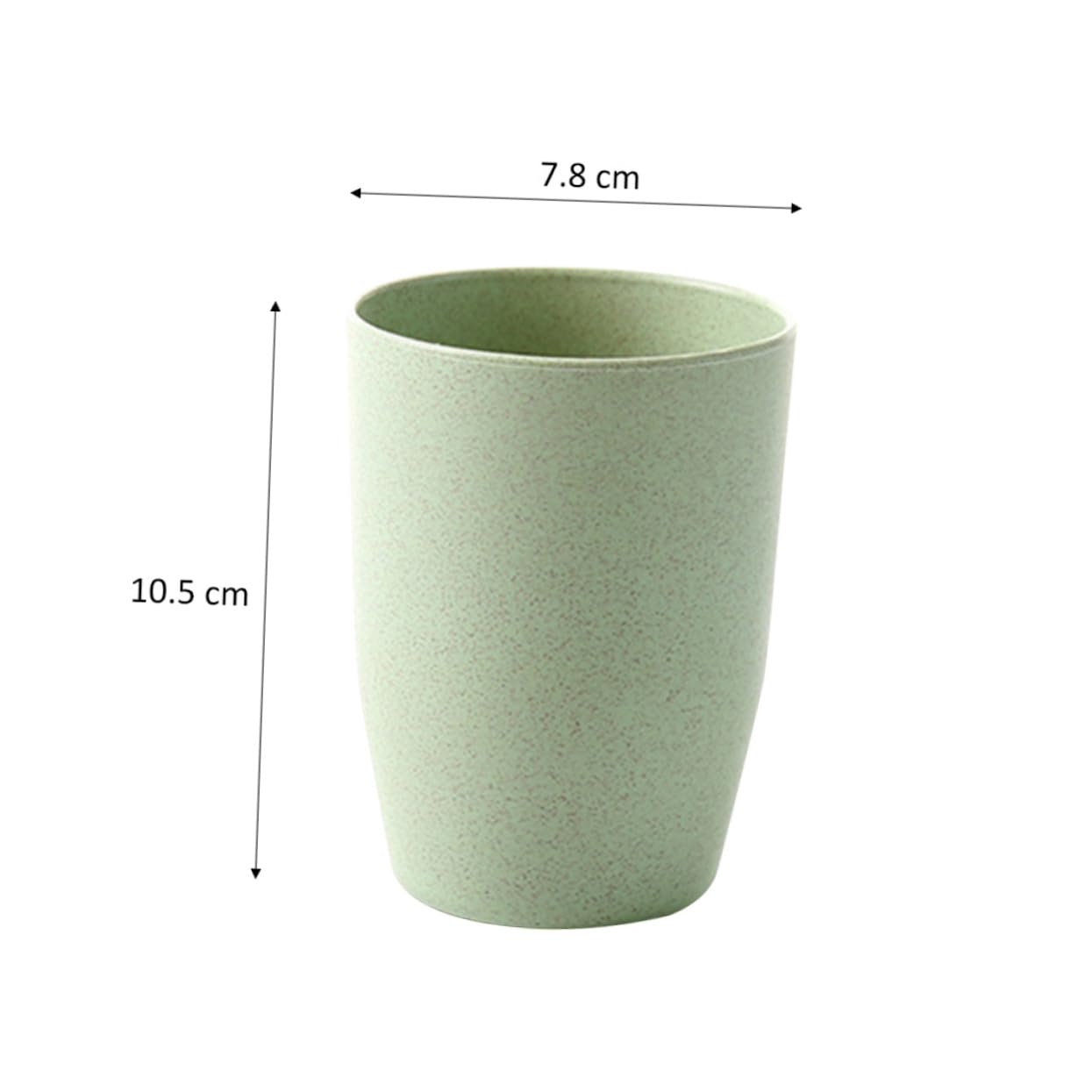 PRETYZOOM Bathroom Mouthwash Cup Simple Round Wheat Stem Tumbler for Boys and Girls Adults Northern Europe Green Rinse Cup Lightweight Easy to Clean
