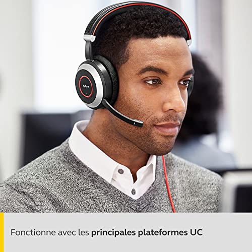 Jabra Evolve 80 UC Casque Audio Supra-Auriculaire Filaire – Casque Unified Communications avec Suppression Active du… - Les Beatles, Paul McCartney, John Lennon, RIngo Starr, George Harrison Jabra Evolve 80 UC Casque Audio Supra-Auriculaire Filaire - Casque Unified Communications avec Suppression Active du… – Image 4