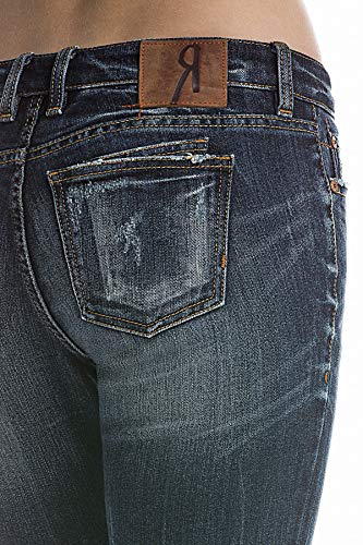 Rock Revival - Womens Vintage Blue Capri Jeans, Size: 25, Color: Denim #TOP3