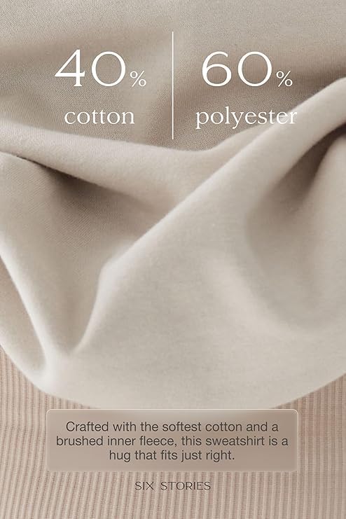 Six Stories | Oversized Wifey Statement Sweatshirt for Newlywed Bride | Soft & Cozy Embroidered Champagne Crewneck Sweater - Image 6