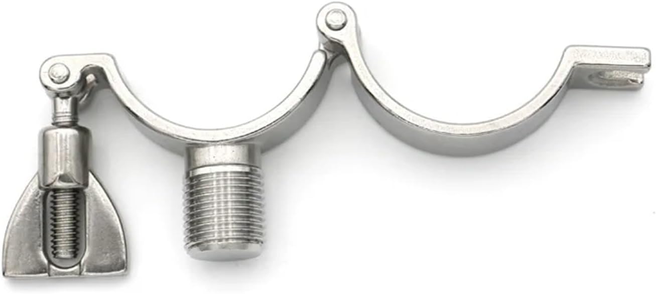 Heavy Duty Tube Hanger Clamp Pipe Holder Bracket With 1/2" BSP Male Thread OD25/38/51mm Homebrew Stainless Steel SS304(Pipe OD 32mm)