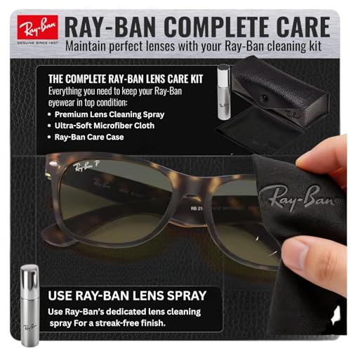 Image of Ray-Ban RB2132 NEW WAYFARER CLASSIC Square Shaped Sunglasses for Men & Women with Official RAYBAN Eyewear Kit