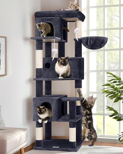 Globlazer Corner Cat Tree 66 inch Multi-Level Climbing Tower Kitt...