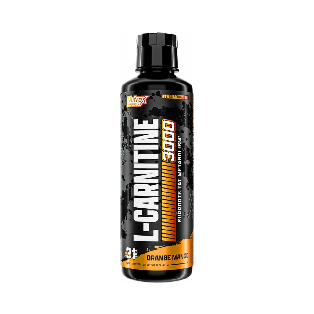 Amazon.com: Nutrex Research Liquid Carnitine 3000 | Orange Mango