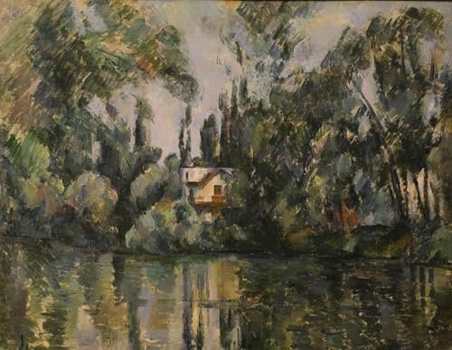 Tableau Maison au bord de la Marne de Paul Cézanne impression sur toile 60x90cm pour salon