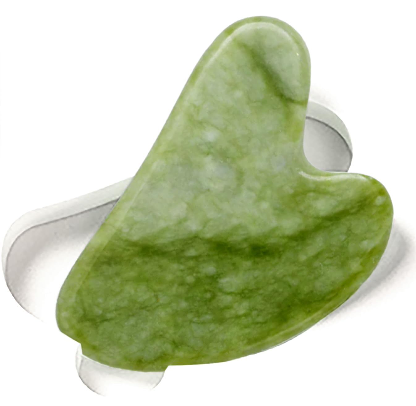 ROSELYNBOUTIQUE Healing Crystal Gua Sha Facial Tools: Guasha Tool for Face Massager — Self-Care Gifts for Men/Women (Jade Green)