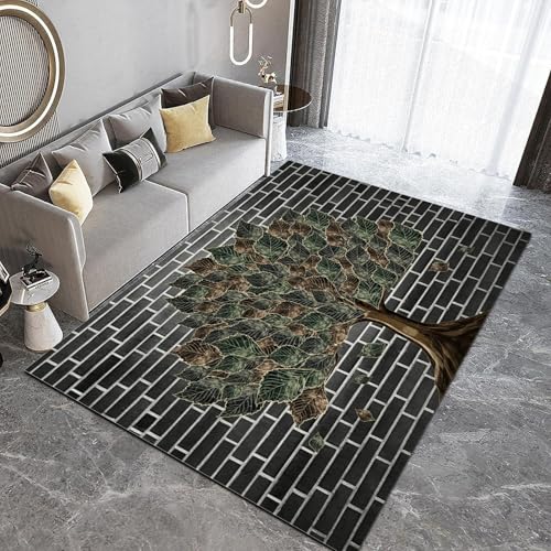 Tapis antidérapant lavable Arbre de la Vie style rétro - 4