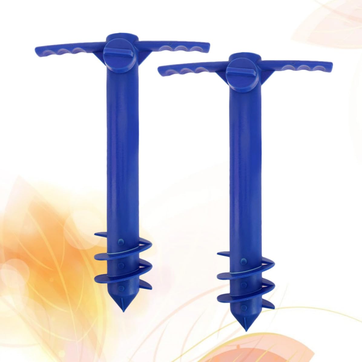 TOYANDONA Anclajes Adecuado para Sombrilla de Playa de Plástico para 2piezas Que Previene Vuelcos Soporte Resistente Decoracion Verano en Arena y Playa