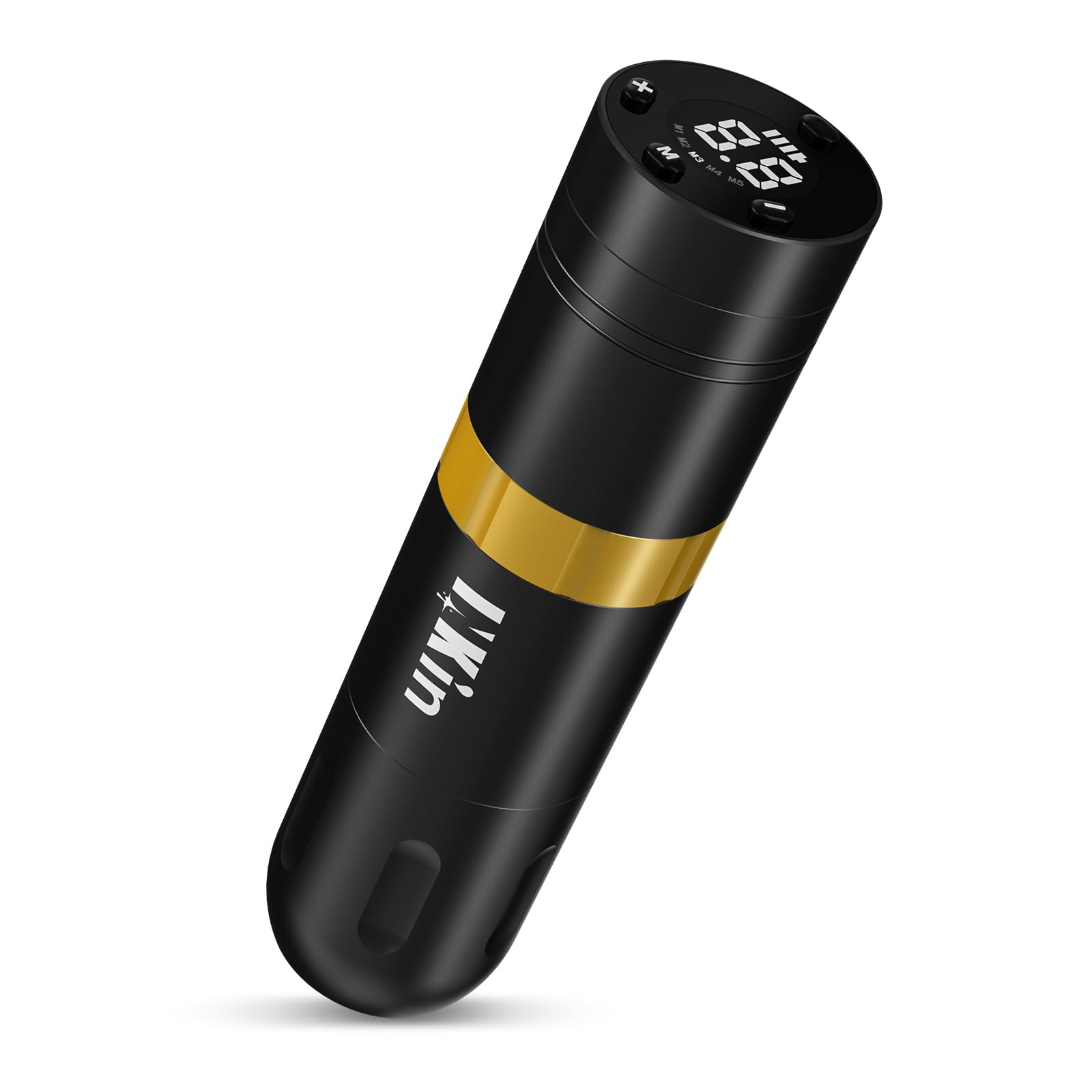 INKinWireless Tattoo Machine Professional Tattoo Gun 3.5mm Stroke, Tattoo Gun Kit with 1500mAh Power Supply LED Digital Display for Tattoo Beginners (Ultra Golden)