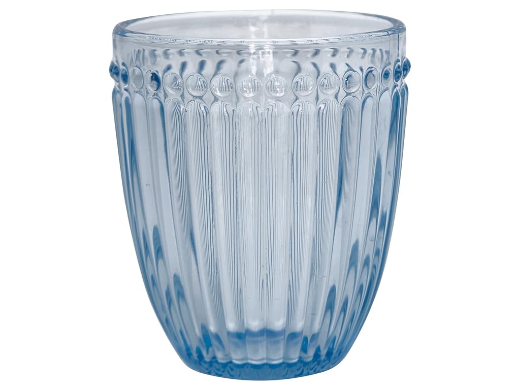 GreenGate Wasserglas – Alice-Serie, Pale Blue, Höhe 9,5 cm