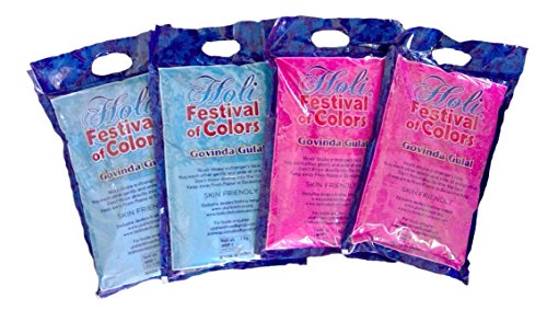 Color Powder Gender Reveal Kit 4 x 1kg Packets Blue/Pink Total of 8.8 pounds