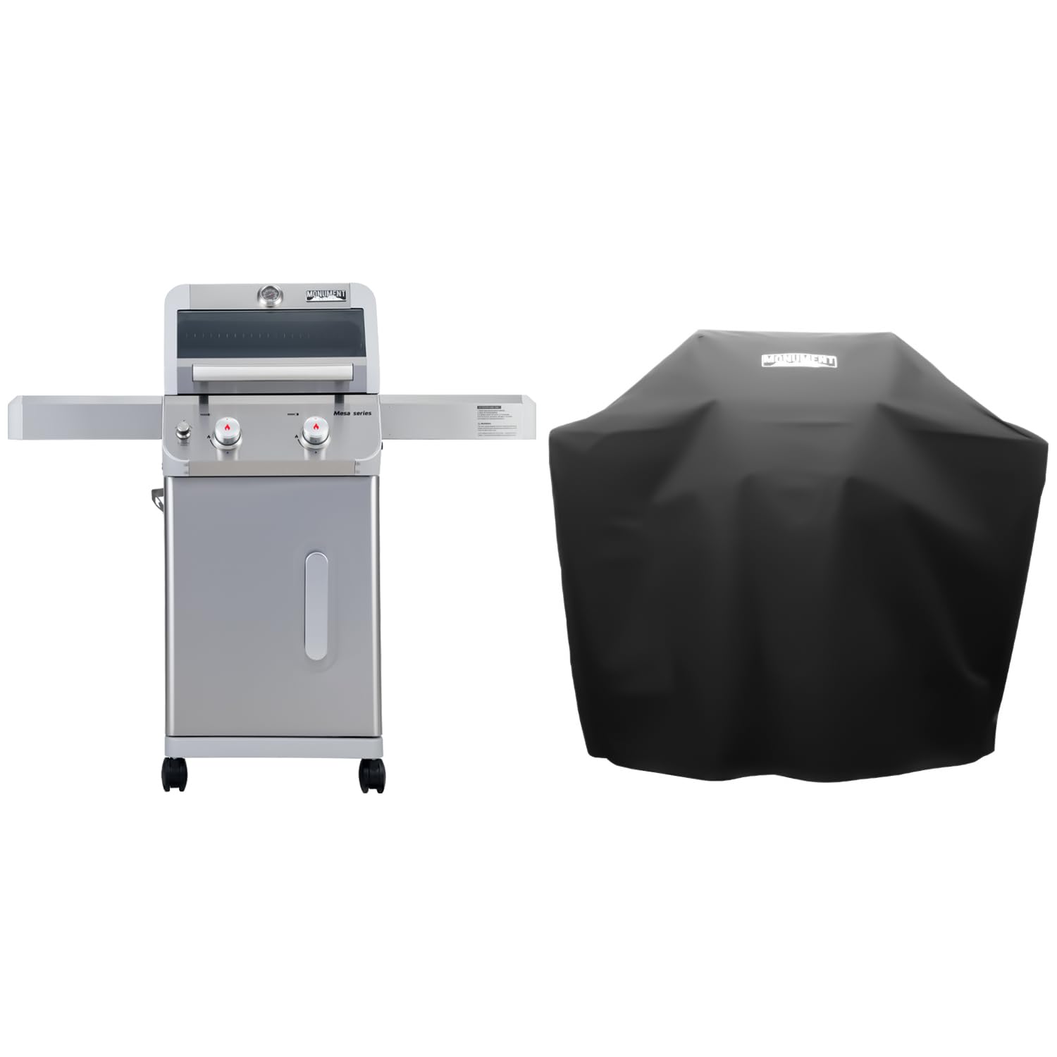 Monument Grills 2-Burner Stainless Steel Liquid Propane Gas Grill, Mesa200S