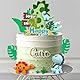 Tourima Dino Torten Deko 1. Geburtstag Junge, Wild One Cake Topper für Baby Party, Deko 1 Geburtstag Junge, Kindergeburtstag Deko, Geburtstagsdeko 1 Jahr Junge & Baby Boy Deko
