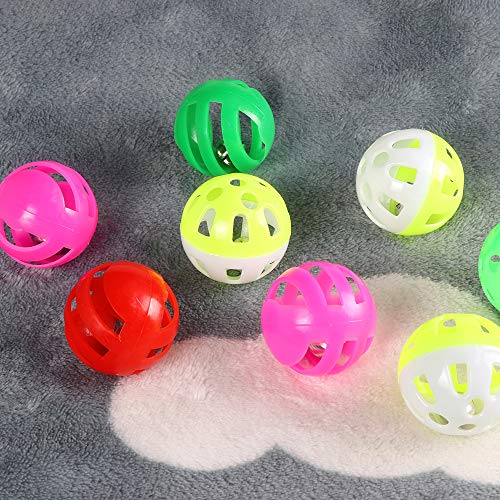 M JJYPET Interactive Cat Kitten Toys Assortments(30 Packs) 2 Way Tunnel, Cat Ball Toys Assortments,Rainbow Ball, Crinkle… - Image 5