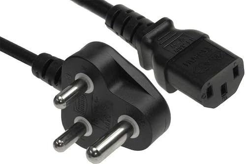 Spark Logic Power Adapter Cable 3-Pin SA Electrical Plug to Kettle Cord 1.5m 3 Pin Power Cable for TV, PC, Monitor, Plug, Printers Power Cord - 1 Pack