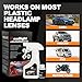 MineeCozee Headlight Restoration Kit Cleaner Restorer: Car Headlamps Oxidized & Yellowed Lens Repair with Protective Coating - Clear Bright Headlights for Trucks Motorcycles