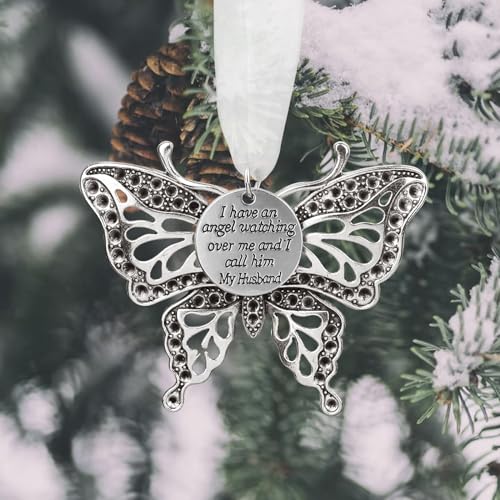 Goldbull Christmas Heaven Memorial Ornaments Butterfly Heaven Memorial Ornaments For Loss Of Loved One Angel In Heaven Sympathy Bereavement Gifts With Silk Ribbon & Red Gift Box thumb #4