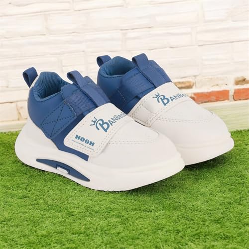 Image of HOOH Kids Fashion Sneakers, Unisex Comfort Shoes with Velcro Strap for Baby Boys and Girls for Age 18 Months to 7 Years