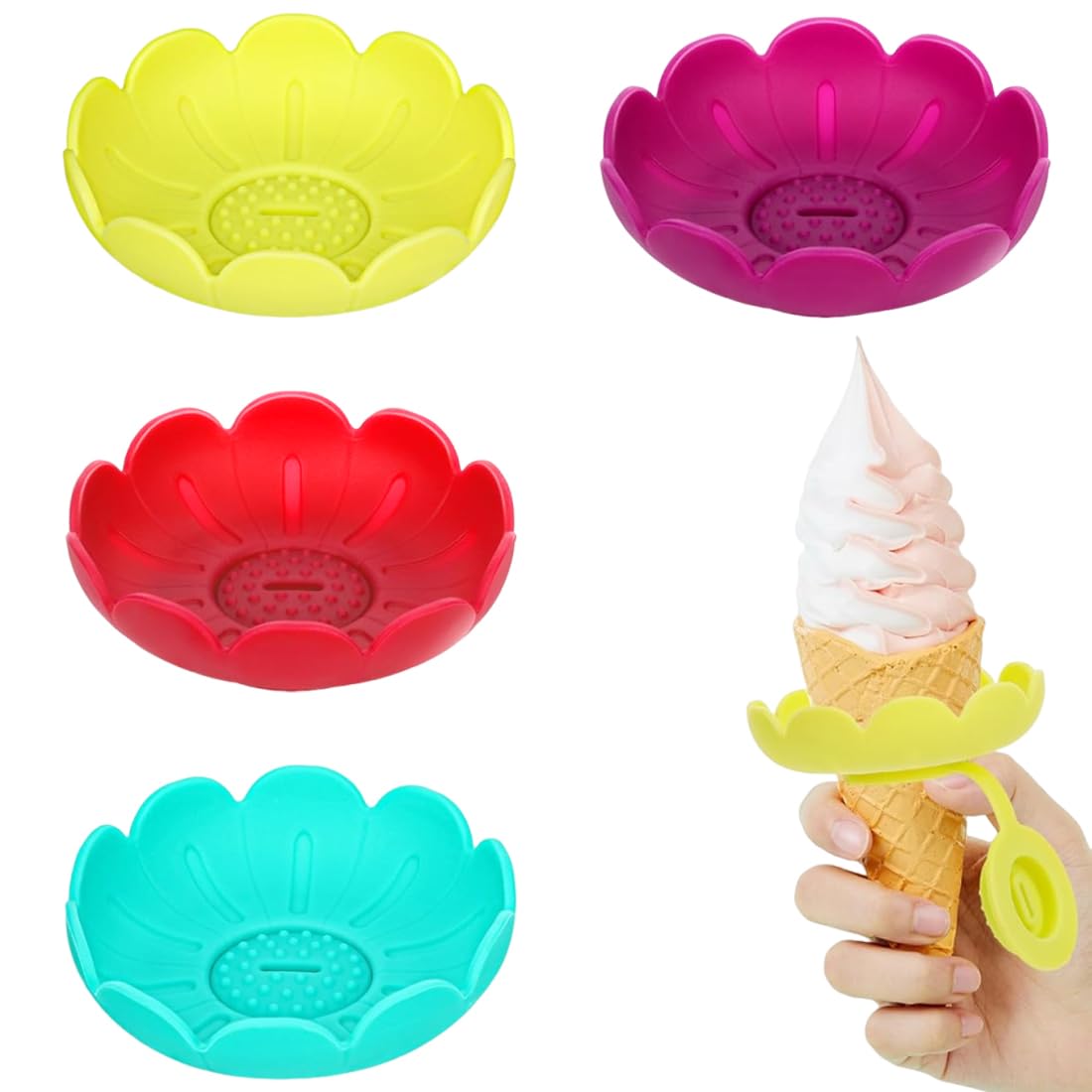 Stampi per ghiaccioli a 7 fori per gelato Stampo in silicone per
