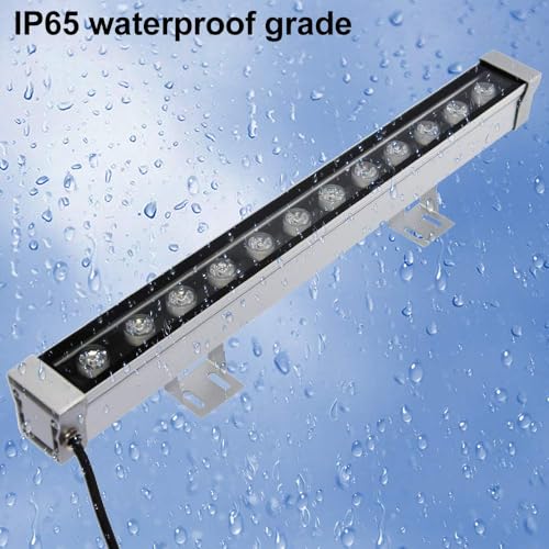 RSN LED Wall Washer 12W Linear Bar Light Outdoor Spot Lighting IP65 Warm White 3000K LED Wall Washer Lighting for Building Wall Billboard Decorating - Image 4