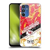 Head Case Designs sous Licence Officielle NFL Marbre des Chiefs De Kansas City Vainqueur du Super Bowl LVIII 2024 Coque Dure pour l'arrière Compatible avec Samsung Galaxy A15