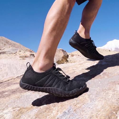 Image of Hike Barefoot Water Shoes for Women Men Footwear, Quick Dry Wide Toe Box Pro Beach Swim Athletic Sports Shoes, Non-Slip Lightweight Aqua Shoe for Pool Hiking Walking Kayaking Diving Surfing