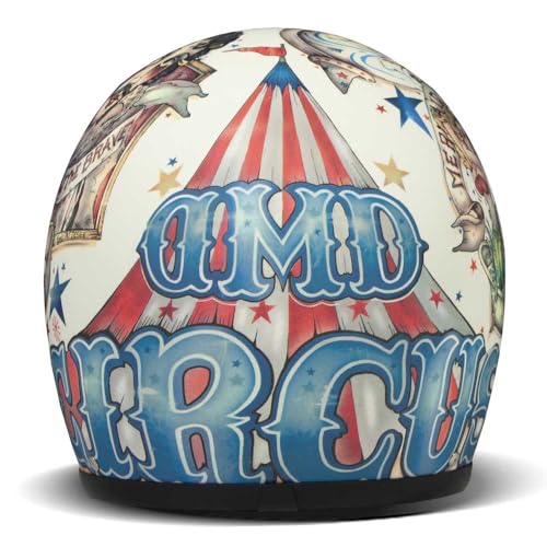 Casco DMD Jet Retro Circus de moto custom estilo chopper 2