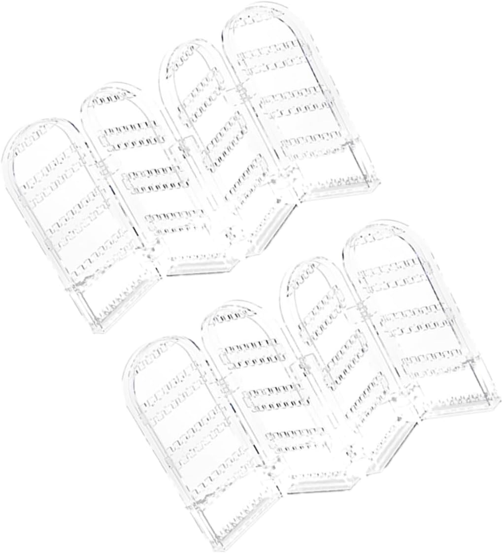 Plastic Earring Display Rack Holder 2 Piece Foldable Jewelry Stand