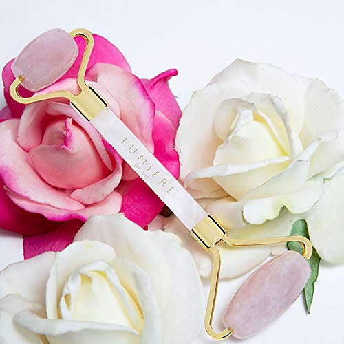 Lumière de Vie Pink Jade Roller, Facial Massager, Helps aid in the Absorption of Treatments into the Skin, Reduces the Appearance of Puffiness and Signs of Aging, Market America (One Roller) - Image 3