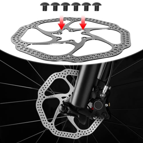 image for BUCKLOS 140mm 160mm 180mm 203mm MTB Disc Brake Rotor with 6 Bolts, Bic