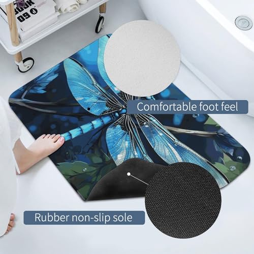 Tapis absorbant l'eau motif libellule tapis de sol intérieur