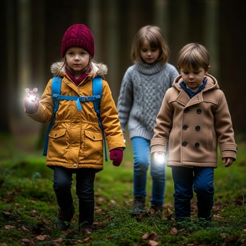 Image of Easter Bunny Kid's Flashlight Rechargeable, Fun and Lightweight Easter Rabbit Flashlight Suitable for Camping and Outdoor Exploration,Birthday Gift